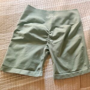 Aurola Women's Sage Green Bike Shorts
